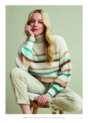 Sammy stripe sweater emerald