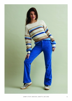 Sammy stripe sweater sky blue