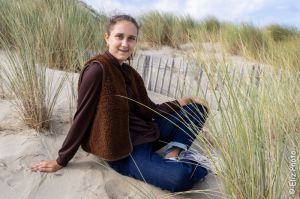 Jas ronde - hals Brown