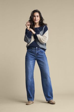 Argyle sweater Indigo